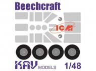 Окрасочная маска на Beechcraft Model 18 (ICM) все версии