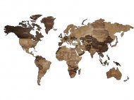 Пазл деревянный 3150 Карта мира многоуровневый, XXL