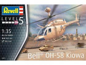 Сборная модель Американский легкий вертолет OH-58 Kiowa