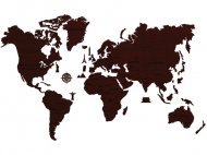 Карта мира XL "темный дуб" 3D пазл