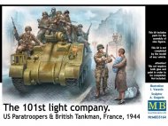 Американские десантники и британский танкист, Франция