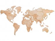 Пазл деревянный 3147 Карта мира многоуровневый, XXL