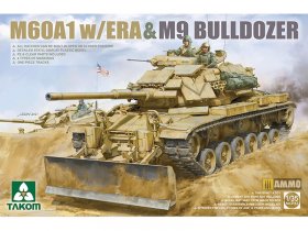 Сборная модель M60A1 w/ERA & M9 Bulldozer