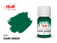 Краска акриловая темно-зеленая для творчества