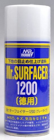 Краска-грунтовка в металлических баллончиках Mr.SURFACER 1200