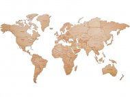 Пазл деревянный 3144 Карта мира одноуровневый, XXL