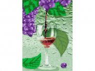 Виноградный сок - картина из пайеток