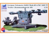 Сборная модель German Telemeter KDO Mod.40 w/Sd.Anh 52 Trailer