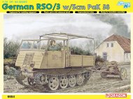 Сборная модель Немецкий тягач RSO/3 с пушкой Pak38