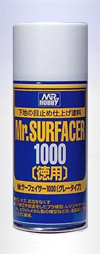 Краска-грунтовка в баллончиках Mr.SURFACER 1000 DELUXE