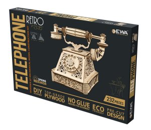 Ретро Телефон, EWA , Сборная модель из дерева