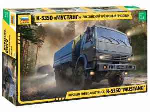 Российский трехосный грузовик К-5350 Мустанг
